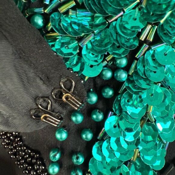 Vintage Alyce Designs Beaded Sequin Formal Gown Dress Size 8 - Picture 16 of 16